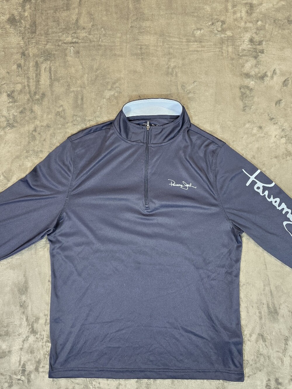 Panama Jack 1/4 Zip Performance Pullover Size Medium Navy